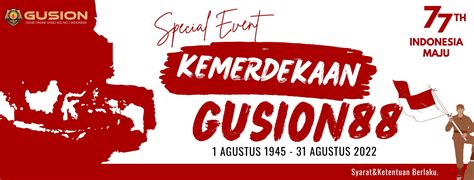 Gussion88  Periode promo : 05 Agustus 2023 - 06 September 2023